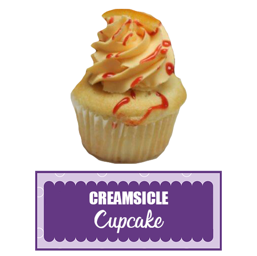 Ladycakes Creamsicle Cupcake